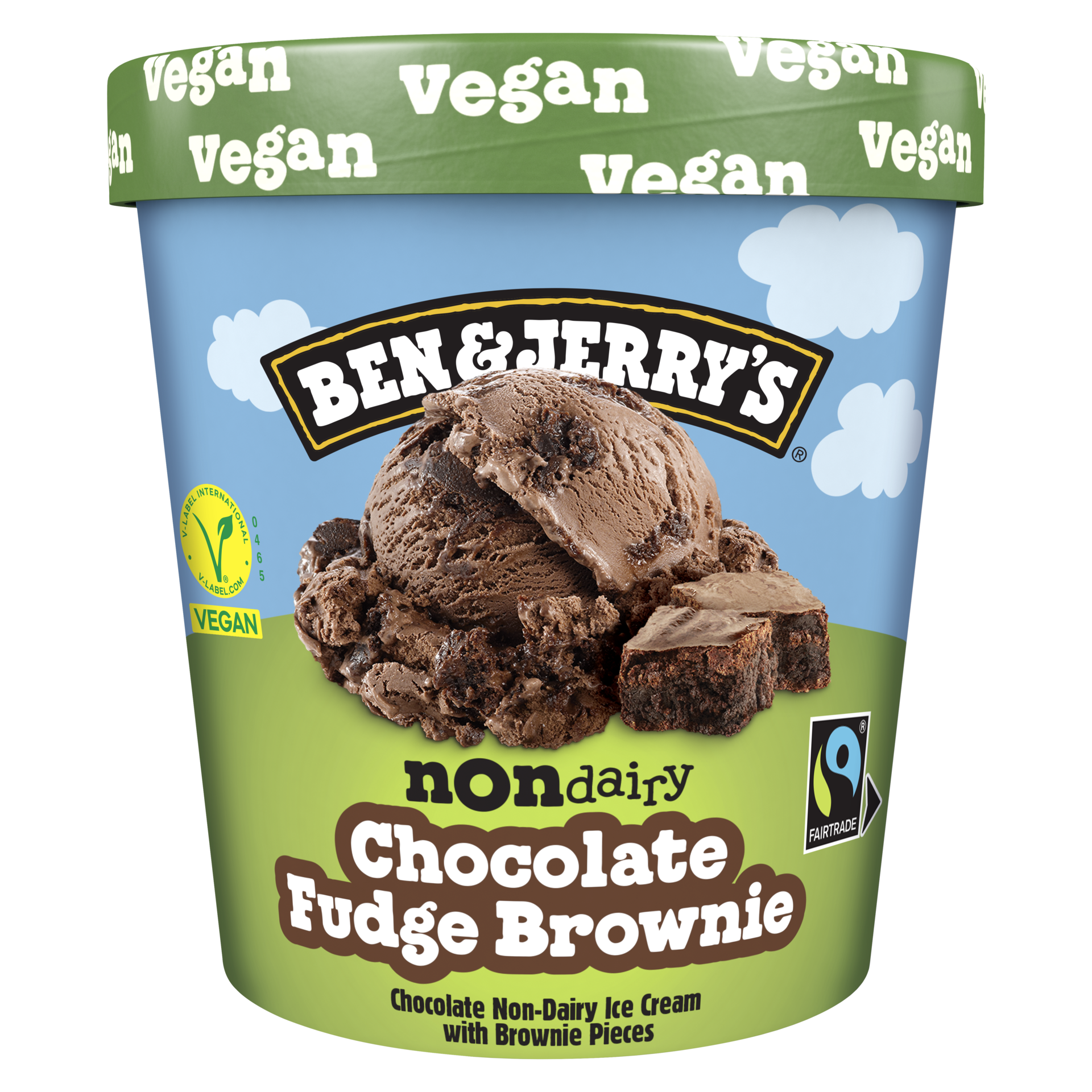Chocolate Fudge Brownie Non-Dairy Non-Dairy Oat Dessert Ice cream