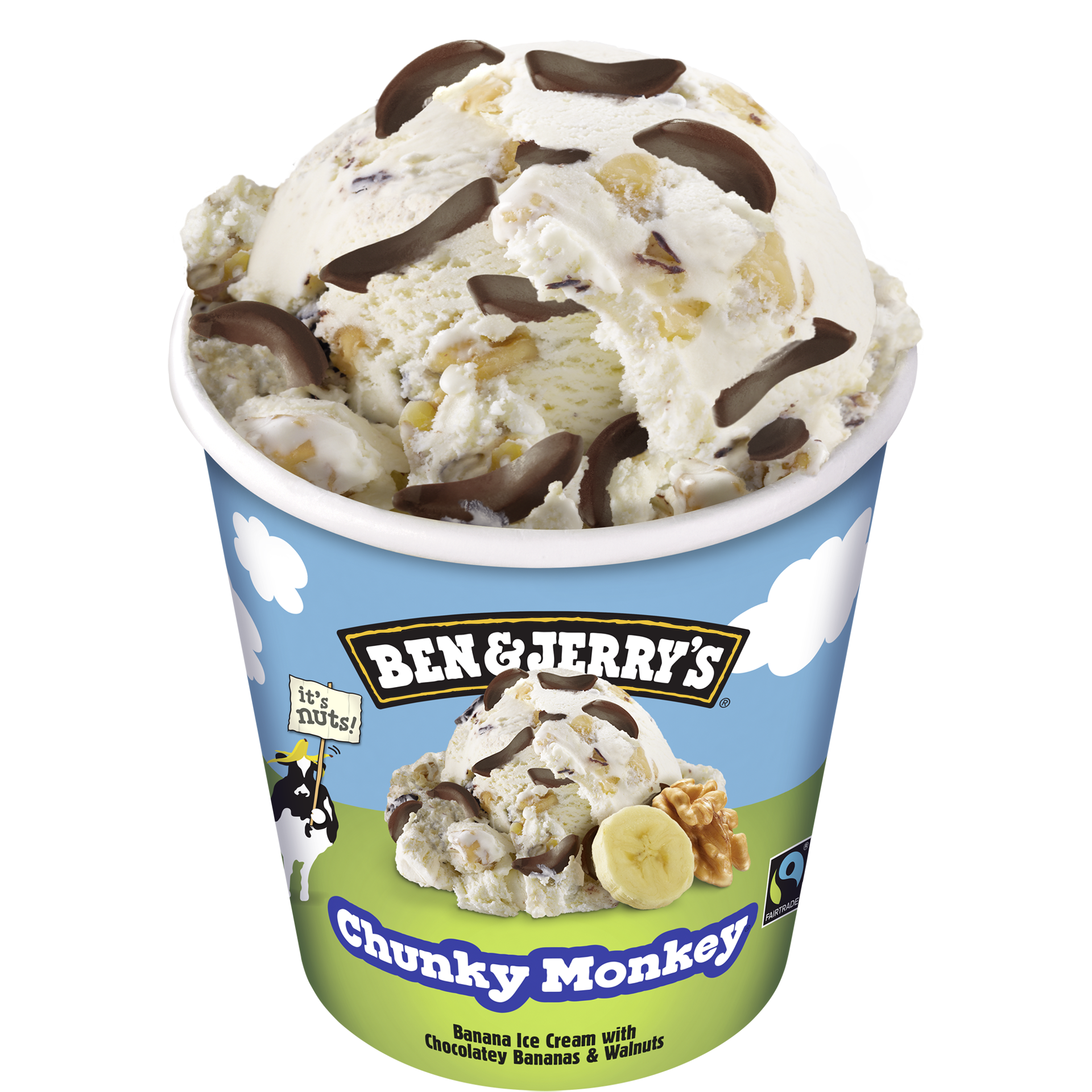 Chunky Monkey Original Ice Cream Dessert Ice cream