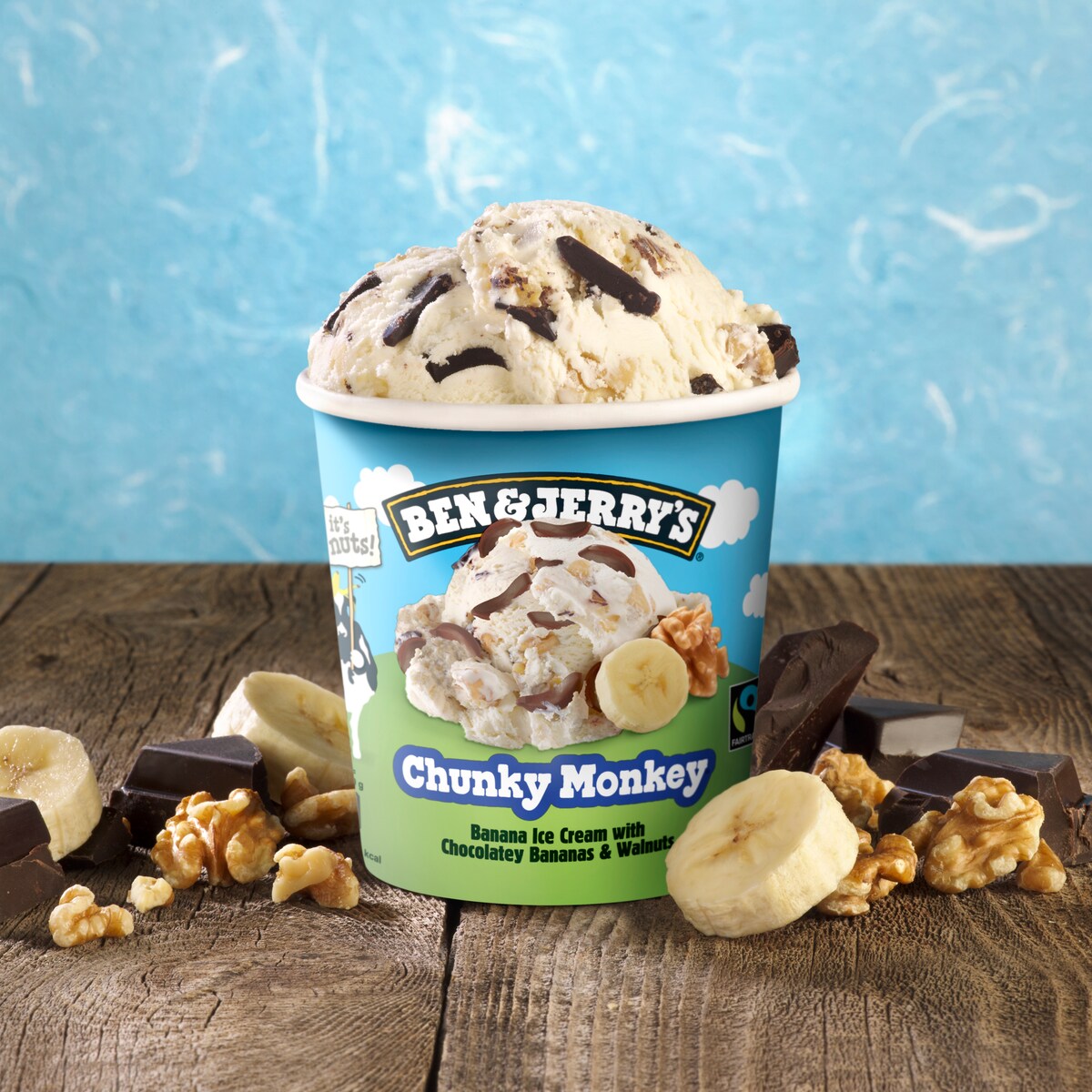 Chunky Monkey Ice Cream - Pint 1 / 3