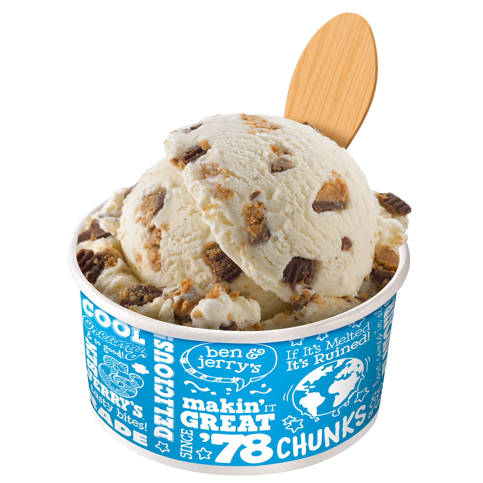 Peanut Butter Cup Original Ice Cream Scooping Ice cream