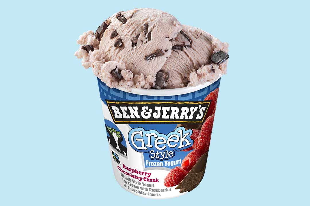 En pint med grekisk yoghurtglass