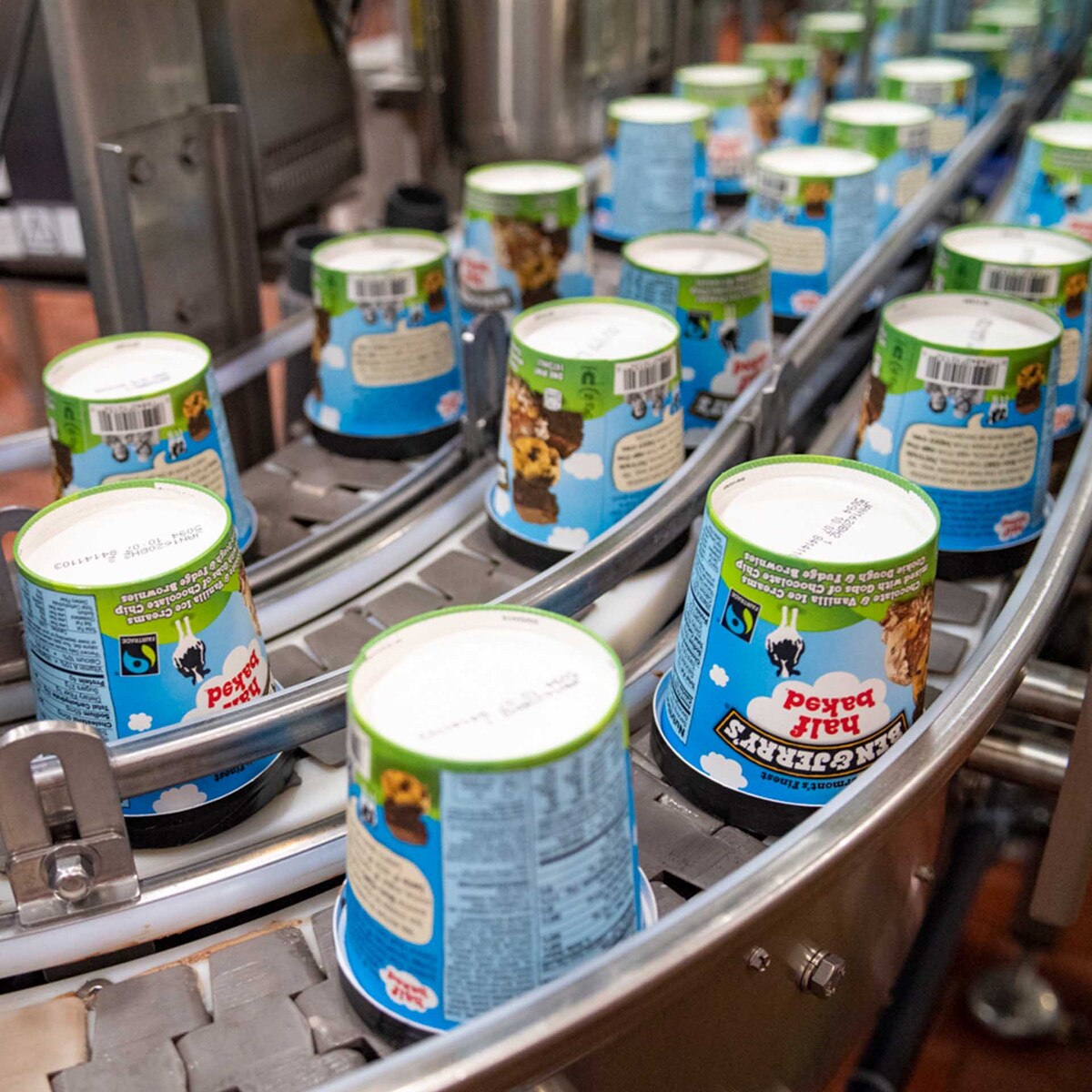 Ben & Jerry's glasspints på löpande bandet